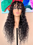 Virgin human hair water wave wig 24 inches