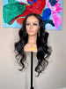 Virgin human hair Brazilian wig lace frontal middle