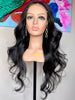 Virgin human hair Brazilian wig lace frontal middle