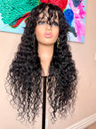 Virgin human hair water wave wig 24 inches