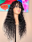 Virgin human hair water wave wig 24 inches